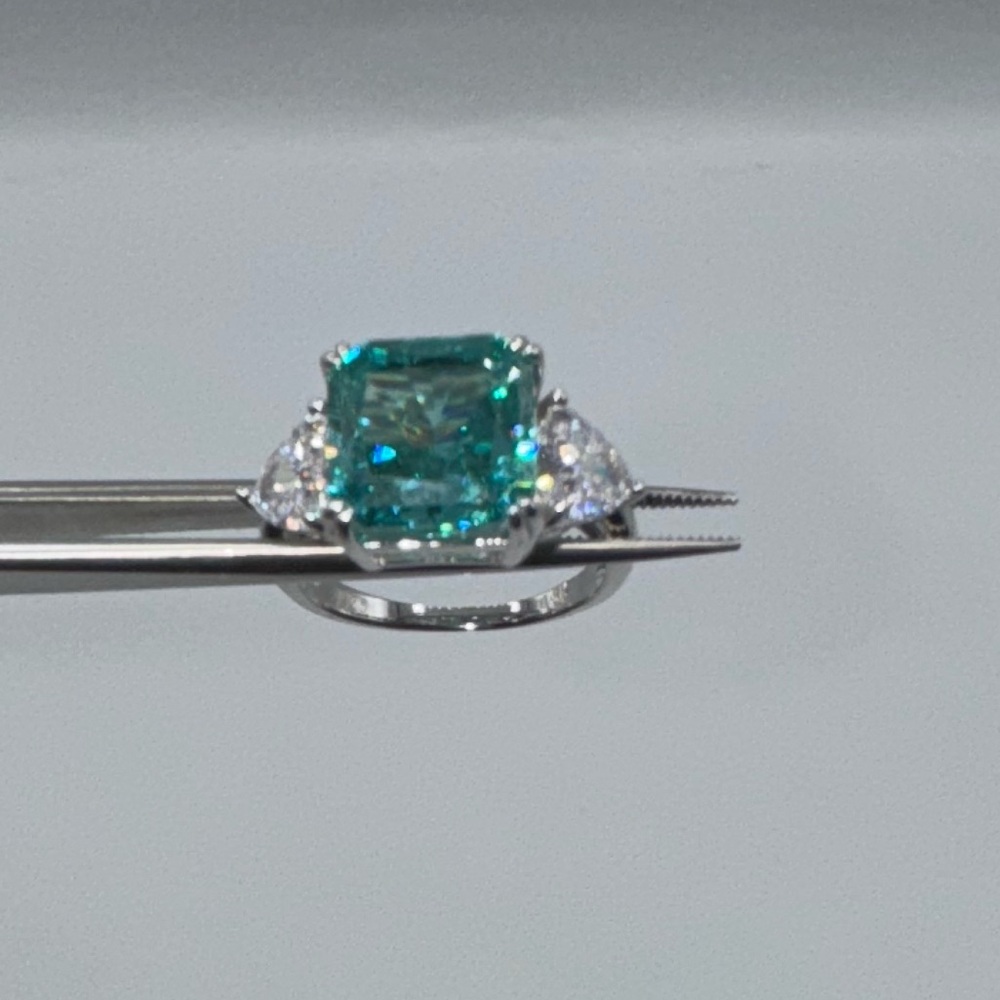 5ct Radiant Tourmaline Ring - Picture 7 of 14